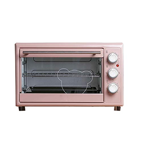 QUIM Toaster Oven, Heat Countertop Toaster Oven, Stainless Steel, Extra Large Capacity, Pink