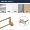 Towel Rail, No Drilling Bathroom Towel Rail, Self Adhesive Wall Mounted Double Hand Towel Holder Made of 304 Brushed Stainless Steel for Bathroom