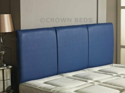 CROWNBEDSUK QUALITY FAUX LEATHER ALTON HEADBOARD IN 2ft6,3ft,4ft,4ft6,5ft,6ft NEW!!!!! (6FT SUPER KINGSIZE, BLUE)