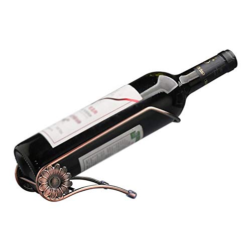 DLOETT Red Wine Stand Simple Wrought Iron Rack Home Bottle Cabinet Decorative Ornaments Bracket Shelf for Bar Wine Cellar Kitchen