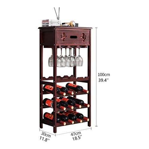 Yalych Home Kitchen Wine Racks Paulownia Wine Rack Decoration, Creative Wine Holder, Solid Wood Display Rack, Wine Bottle Racks for Home Living R