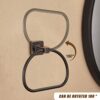 WOLIBEER Bronze Towel Ring,Bathroom Hand Towel Holder Wall Mount,Oil Rubbed Towel Rack Rustic Towel Hanger ORB Farmhouse Bathroom Accessories