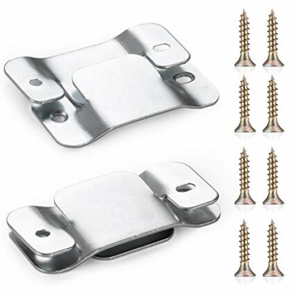 SONGTIY 4PCS Sectional Couch Connectors Furniture Connector, Premium Metal Sofa Interlocking Sofa Connector Bracket with Screws, Suitable for Lov