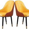 dining chair Kitchen Dining Room Furniture Chairs Kitchen Dining Chairs Set Of 2 Modern PU Leather High Back Padded Soft Seat Living Room Chairs