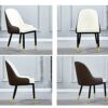 dining chair Kitchen Dining Room Furniture Chairs Modern PU Leather Dining Chairs Kitchen Living Room Chairs,High Back Soft Seat Side Chair with