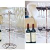 GeLive Flight Server Stand Wine Glasses Display Holder Tree Stemware Rack Hanger Organizer for Wine Tasting Party Bar Decoration Bronze