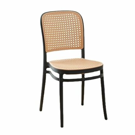 LUKEO Garden Dining Chair Kitchen Office Living Room Dining Chair Plastic Design Interior Decoration (Color : D, Size : Light Grey)