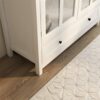 N/A Rolling Kitchen Trolley Island Cart Wood Top Storage Cabinet Utility With/Drawers For Living Room