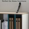 WALI Anti-Tip Heavy Duty Straps Safety Protection Fit Most Flat Screen TVs and Furniture (TAS001), Metal, Black, 2 Pack