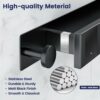 Towel Rail Wall Mounted with 4 Self Adhesive Hooks, Self Adhesive Towel Rack with Hook, Stainless Steel Towel Holder, Bathroom Accessories Towel