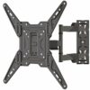 XINLEI TV Wall Bracket Tilt, Swivel TV Wall Mount for Most 26-55 Inch Flat Curved TVs, Extendable Wall Bracket for TV up to 31.8kg, Max VESA 400x