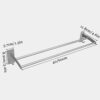 Towel Rack 304 Stainless Steel Towel Bar Rail Wall Mounted Rust Proof Self Adhesive Mounting Towel Holder No Drilling Towel Hanger for Bathroom o