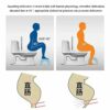 Squatting Toilet Footstool, 7" High Toilet Stool, Bathroom Stool, Non-Slip Auxiliary Toilet Step Stool for Kids and Seniors