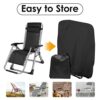 WorthPlanet Garden Folding Reclining Chair Cover 2 Pack of Outdoor Zero Gravity Chair Covers Waterproof Lawn Folding Chair Cover Patio Folding Su