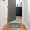 AAZZKANG Doormat Outdoor Entrance with Non Slip Rubber Backing Welcome Please Remove Your Shoes Mat Easy to Clean Indoor Door Mat for Entrance