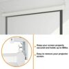 Morobor Universal Projector Screen L-Bracket Wall Hanging, 2pc Adjustable Extension with Hook Manual, Wall or Ceiling Mount - Includes Hooks and