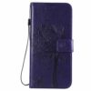 Thoankj Samsung A34 5G Phone Case, PU Leather Flip Notebook Wallet Cover Embossed Cat Tree with Magnetic Stand Card Holder Slot Folio Soft TPU Bu