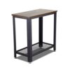 KOVOME Industrial Console Table for Living Room with Mesh Shelves, Side Table, Corridor, Hallway, 23.6"x 11.8"x 23.6"