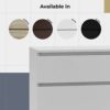 WHATSIZE ENTERPRISE – Moderna – Small Chest of Drawers – Contemporary 2 Drawer Wood Bedside Table & Night Stand - Office, Lounge & Bedroom Furnit