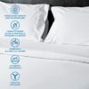 Allergosystem Anti Dust Mite Mattress Cover with Zip for Double Bed, Polypropylene (PP), White, 170x200x20 e 2: 50x80 cm