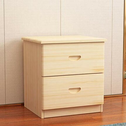 SDFGH Simple Bedside Table All Solid Wood Simple Bedroom Storage Cabinet, Bedside Storage Bedside Table