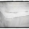 Single Bed Mattress Plastic Protector Dust Removal Cover Anti-Allergic Waterproof (SINGLE 3FT)
