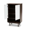 ZCMEB Foyer Corridor Shoe Cabinet Multi-layer Shoe Cabinet Storage Cabinet Finished Wooden Two-door Shoe Cabinet