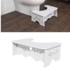 RUITASA Poop Stool Adult Toilet Stool, Poop Stool Adult Toilet Stool, Foldable Poop Stool for Bathroom for Toddler and Adult Bathroom Stool(White