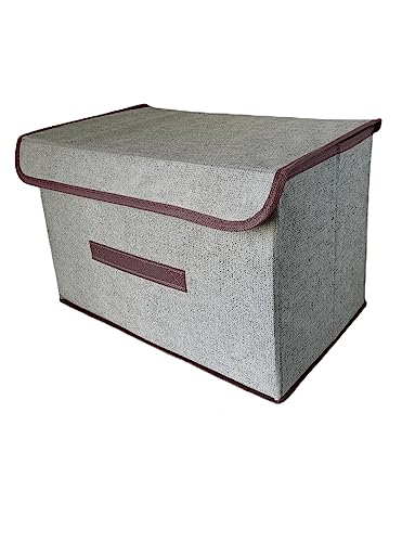 QIXUAN YOU PIN Household clothes and gills storage box, dustproof and foldable. 9.84×7.48×6.10