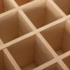 Essential Oil Wooden Storage Box, Nail Polish Storage Aromatherapy Essential Oil Carrying Case Organizer Display Case with Buckle Holds 32-74 Bot