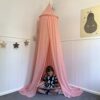 Zeke and Zoey Soft Hanging Bed Canopy (Pink)