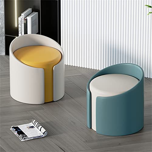 LEIGE Makeup Stool, Living Room Sofa Stool, Bedroom Dressing Table Stool, Round Pier (Color : 3-pack, Size : Talla �nica)