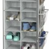 Simple Houseware Shoe Stand Tower Rack w/side hanging bag 20-Pair, Grey