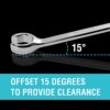 DURATECH Flare Nut Spanner Set, Double End Open Ring Spanner Set, Brake Line Spanner Wrench Set, Metric, 3-Piece, 10x12mm, 13x14mm, 15x17mm, with