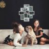 Relaxdays Collage Multi Frame, for 10 Photos, for Pictures 9 x 13 cm,Vertical & Horizontal Format, H x W 55 x 50 cm, White, One Size