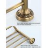 HIGOH Towel Racks, Bathroom Towel Rack Wall Mounted Towel Holder,Antique Bath Towel Rack,Copper Towel Holder,European Retro Toilet Rack,Bathroom