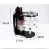 NEOCHY European Style Imitation Solid Wine Rack, Wine Glass Rack Upside Down Wine Bottle Rack Creative Decorations