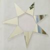 Triangles Silver Glass Mirrors,Mirror Mosaic Tile Triangle Shape Supplies 60PCS with Size 1.38x2.48inch