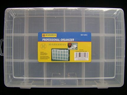 NEW ORGANISER STORAGE BOX 18 COMPARTMENT, SECTION & REMOVABLE WALLS. DIY CRAFT +