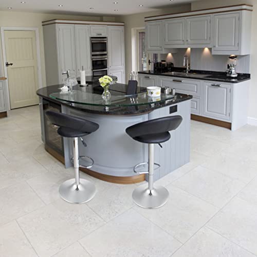 BESPORTBLE Bar Stool Chair Base Replacement for Office/Desk/Swivel/Bar Chair, 15 Inch Heavy Duty Metal Leg Bar Stool Round Base Replacement Parts