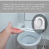 8Pcs White Toilet Seat Buffers Plastic Toilet Seat Bumpers for Toilet Seat Rubber Buffers Toilet Seat Buffers White Toilet Seat Pads White Toilet