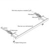 Agua Accessories Towel Rails Wall Mounted 48cm, Stainless Steel Towel Rack Hanging Cloths for Bathroom, Chrome Kitchen Towel Holder Bar is Hand T