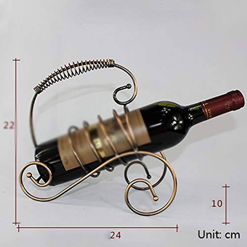 AFLHYJK Spring Handle Wine Rack Portable Wine Display Shelf Holder Durable Wine Storage Rack Organizer Bar Decorations