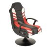 X-Rocker Aries 2.1 Audio Gaming Chair for Junior Gamers, Built-in 2 Speakers and 1 Subwoofer, Audio Activated Vibration, Foldable Audio Pedestal
