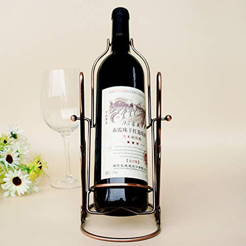 ALREMO HUANGXING - Wine Rack, Metal Wine Bottle Holder, Wine Display Stand for Bars, Home Decor, Perfect Addition to Your Collection,1pc