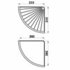 Beelee Rustproof Corner Triangular Bath Shelf Shower Caddy,Wall Mounted Stainless Steel Basket Dishrack for Shampoo Conditioner Bathroom Kitchen