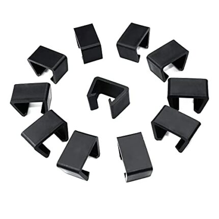 wocpvm 12 Pcs Rattan furniture clips Furniture Alignment Clips Wicker furniture chair fasteners clips Sectional Connector for Rattan Chairs, for