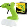 Cordless Hot Met Glue Gun - Mini Hot Glue Gun USB Rechargeable with 2600mAh Lithium Battery 30pcs Glue Sticks(7x140mm) for DIY Arts Crafts Gift H