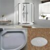 Lokatall Shower Drain Cover, Shower Waste Trap Cover Plug Hole Cover Shower Trap Cover Replacement, 115mm Chrome Finished Top Cover / 90mm Drain
