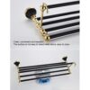 HIGOH Towel Racks,Bathroom Towel Rack Wall Mounted Towel Holder,European Retro Towel Rack,Rack,Towel Holder,Bathroom Hardware Bathroom Accessorie